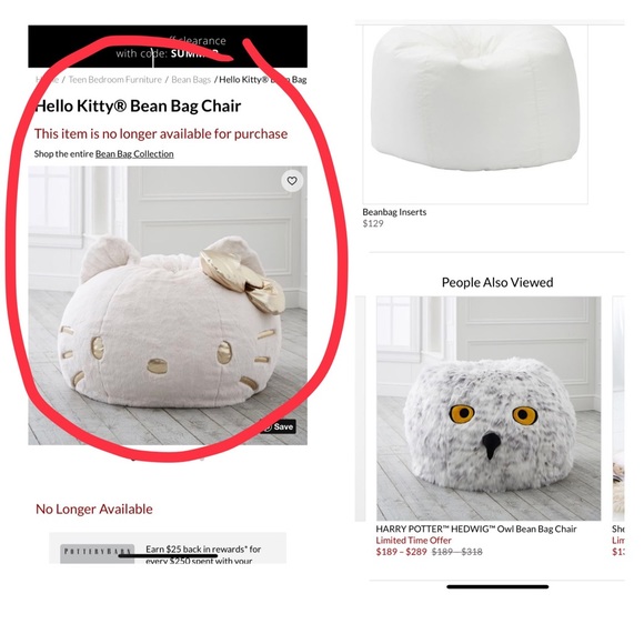 hello kitty bean bag chair